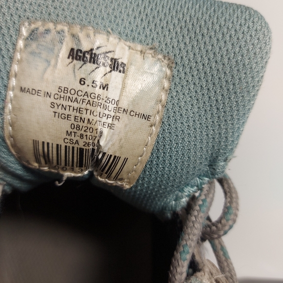 Aggressor Athletic Safety Steel Toe Steel Plate Shoes Womens Size 6.5M - Picture 9 of 10